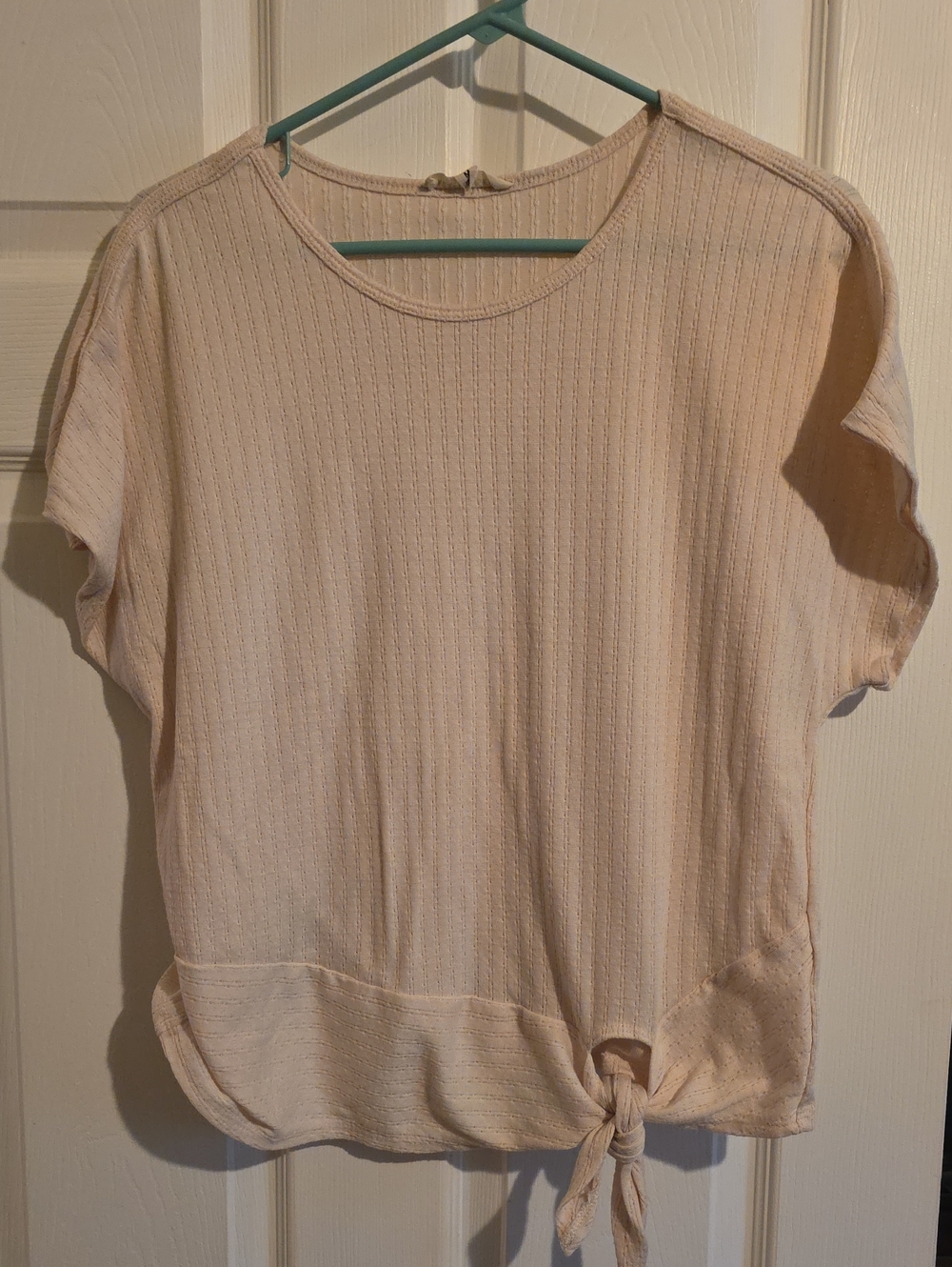 Women's Tie-Hem Short Sleeve Top